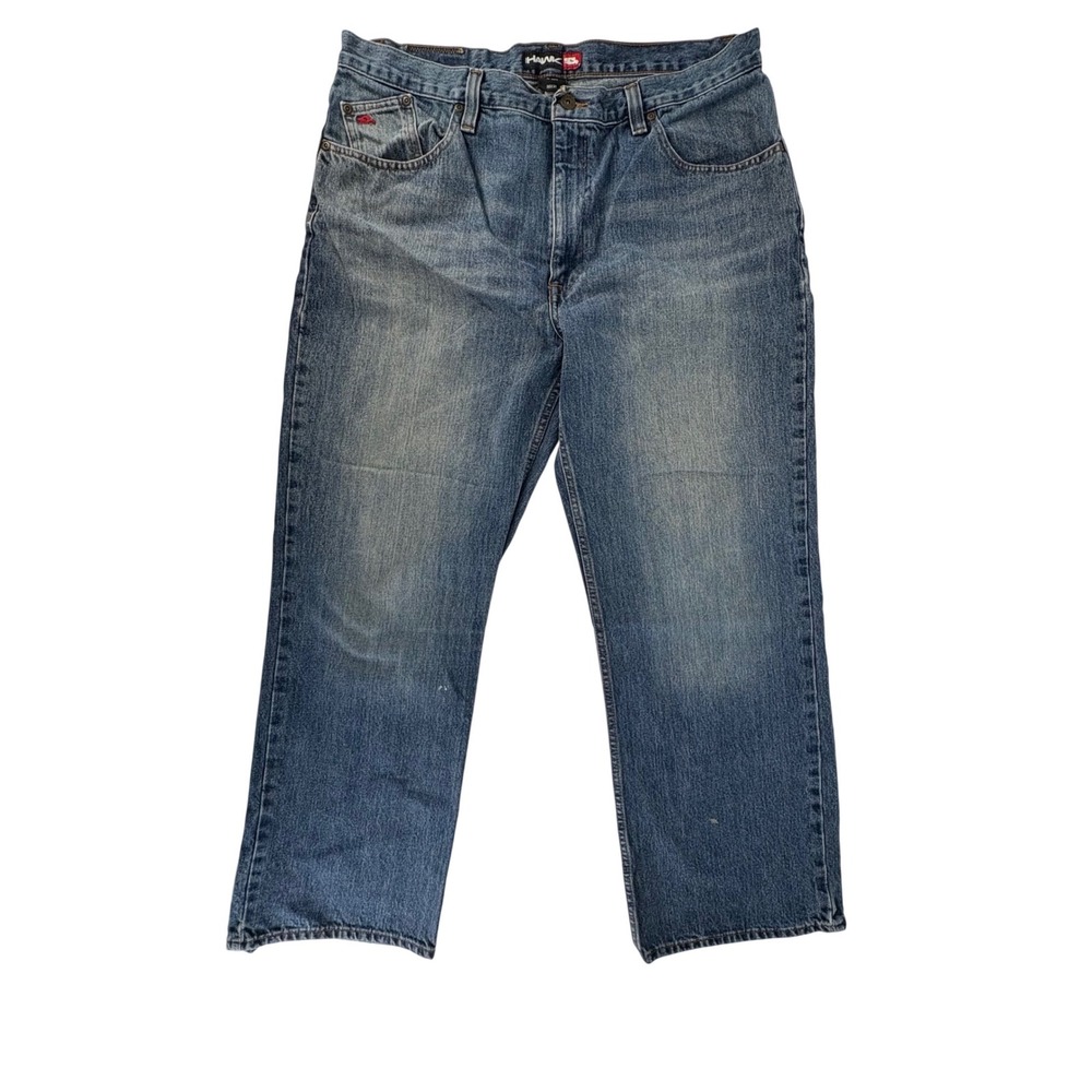 Vintage Tony‎ Hawk Jeans Mens 38x30 Blue Wash Denim Straight Leg Casual Pants